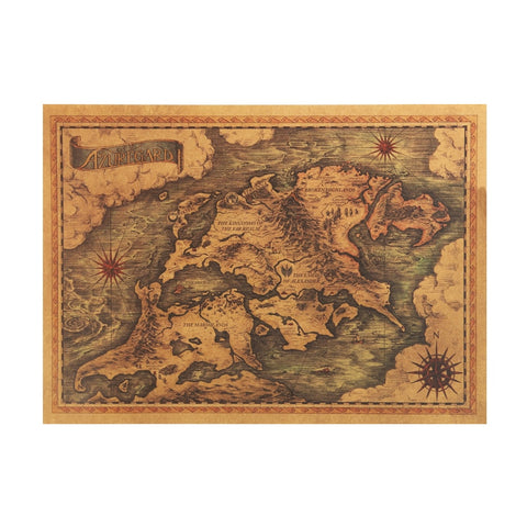Game of Thrones Azuregard Map Wall Sticker 42X30cm