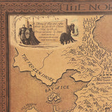 Game of Thrones The North Map Wall Sticker 42X30cm