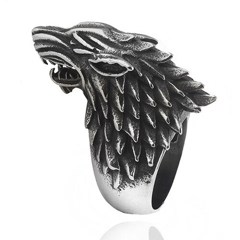 Game of Thrones Wolf Head Ring