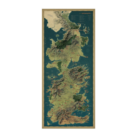 Game of Thrones Map of Stormborn Wall Sticker 70.5x31cm
